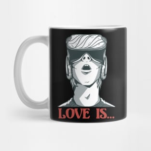 Love is VR Gaming Video Games Boy Valentines Day Mug